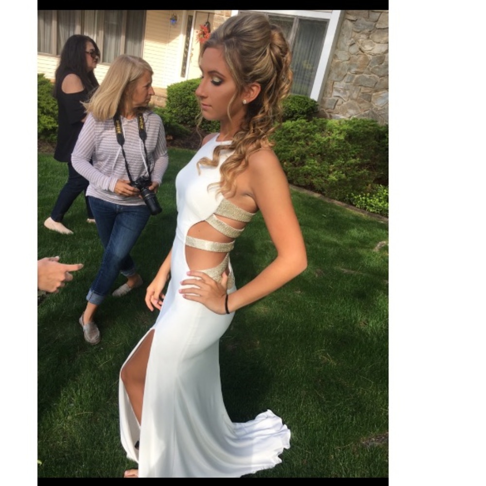 White prom dress